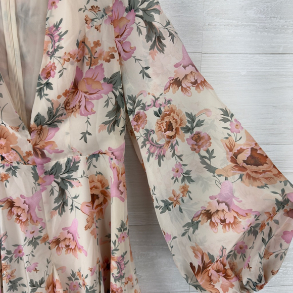 Hello Molly Need No Man Floral Flare Mini Dress M - Picture 4 of 7